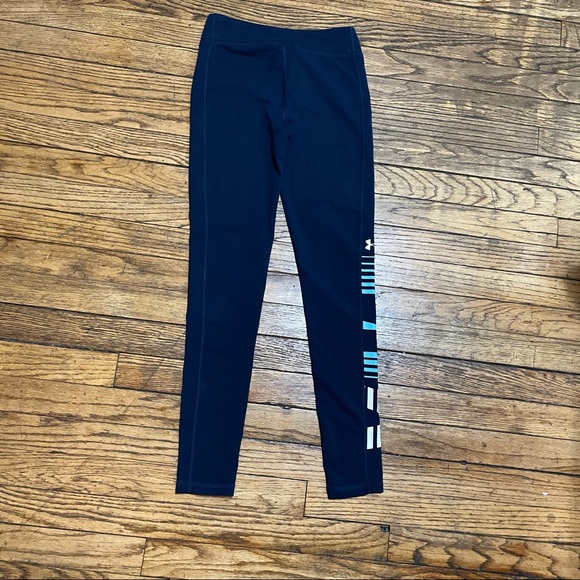 Under Armour Girls’ Navy Leggings - Picture 3 of 6